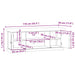 Dulap TV, alb, 110x30x41 cm, lemn prelucrat - WALTI WALTI