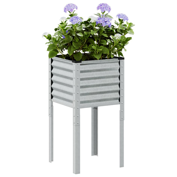Jardinieră de grădină 45x45x88 cm, oțel galvanizat - WALTI WALTI
