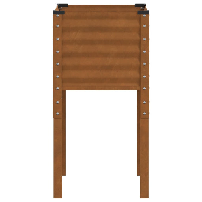 Jardinieră de grădină 45x45x88 cm, oțel rezistent la intemperii WALTI