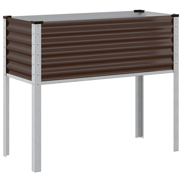 Jardinieră de grădină maro 100x45x90 cm oțel WALTI