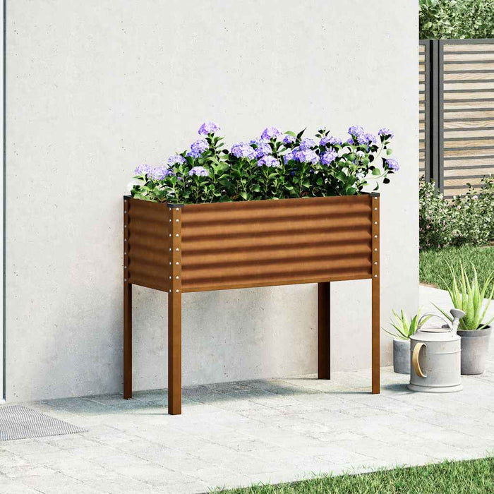 Jardinieră de grădină 100x45x90 cm, oțel rezistent la intemperii WALTI