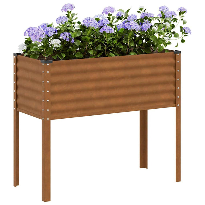 Jardinieră de grădină 100x45x90 cm, oțel rezistent la intemperii WALTI