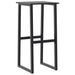Scaune bar, 2 buc. negru 38x38x80 cm oțel vopsit electrostatic - WALTI WALTI