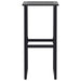 Scaune bar, 2 buc. negru 38x38x80 cm oțel vopsit electrostatic - WALTI WALTI