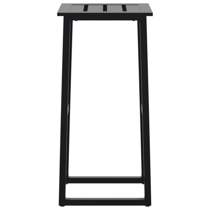 Scaune bar, 2 buc. negru 38x38x80 cm oțel vopsit electrostatic - WALTI WALTI