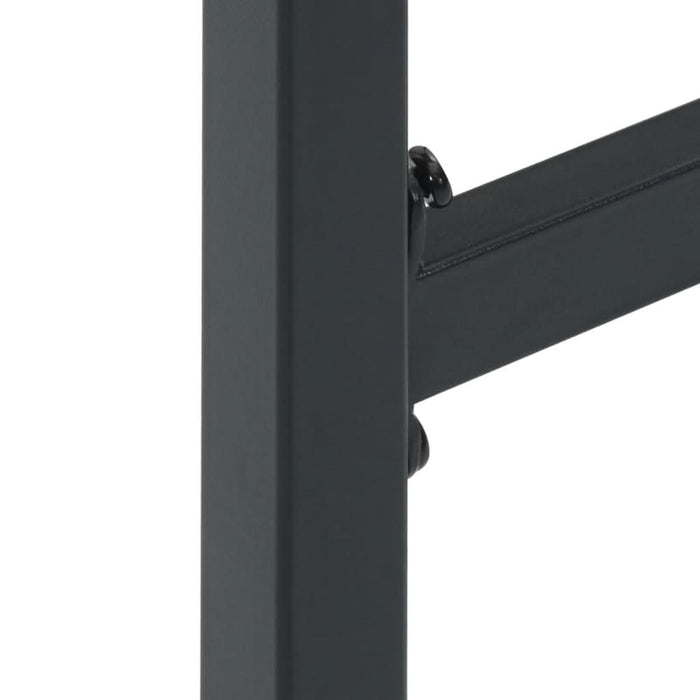 Scaune bar, 2 buc. negru 38x38x80 cm oțel vopsit electrostatic - WALTI WALTI