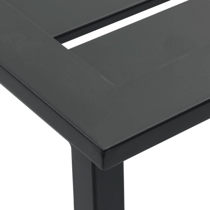 Scaune bar, 2 buc. negru 38x38x80 cm oțel vopsit electrostatic - WALTI WALTI