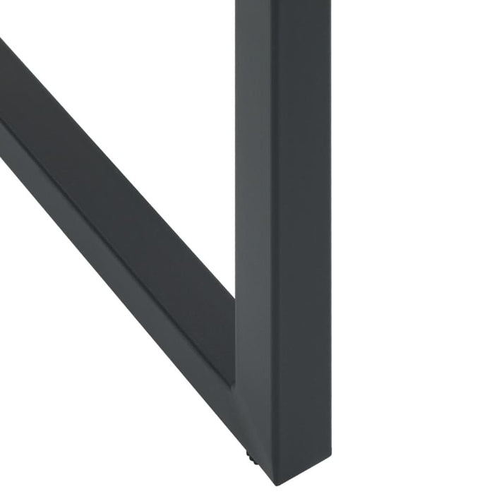 Scaune bar, 2 buc. negru 38x38x80 cm oțel vopsit electrostatic - WALTI WALTI