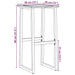 Scaune bar, 2 buc. negru 38x38x80 cm oțel vopsit electrostatic - WALTI WALTI