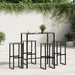 Scaune bar 4 buc. negru 38x38x80 cm oțel vopsit electrostatic - WALTI WALTI