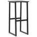 Scaune bar 4 buc. negru 38x38x80 cm oțel vopsit electrostatic - WALTI WALTI