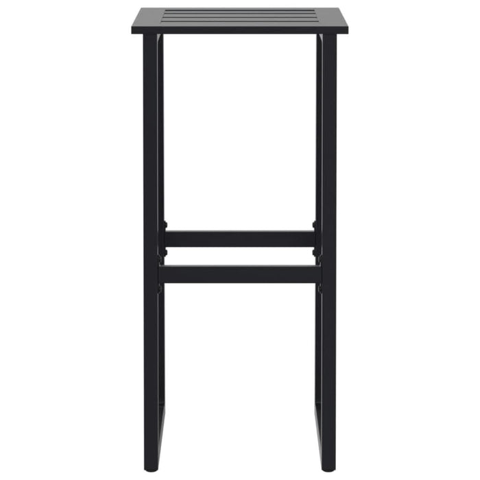 Scaune bar 4 buc. negru 38x38x80 cm oțel vopsit electrostatic - WALTI WALTI