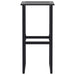 Scaune bar 4 buc. negru 38x38x80 cm oțel vopsit electrostatic - WALTI WALTI
