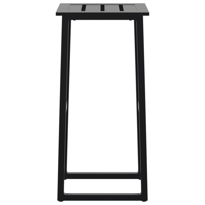 Scaune bar 4 buc. negru 38x38x80 cm oțel vopsit electrostatic - WALTI WALTI