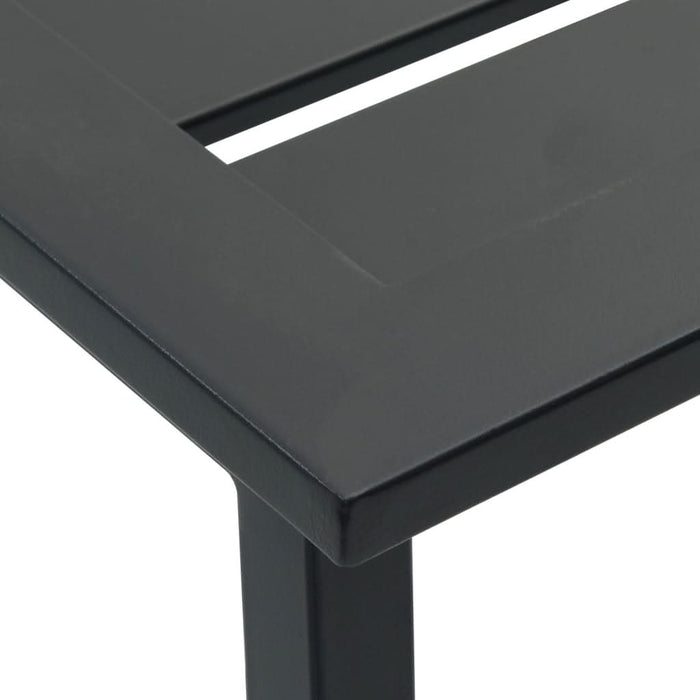 Scaune bar 4 buc. negru 38x38x80 cm oțel vopsit electrostatic - WALTI WALTI