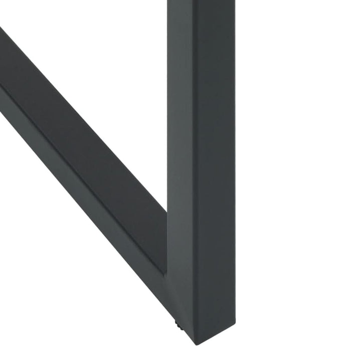 Scaune bar 4 buc. negru 38x38x80 cm oțel vopsit electrostatic - WALTI WALTI