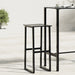 Scaune bar 4 buc. negru 38x38x80 cm oțel vopsit electrostatic - WALTI WALTI