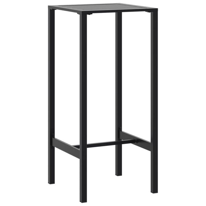 Masă de bar, negru, 50x50x110 cm, oțel vopsit electrostatic - WALTI WALTI