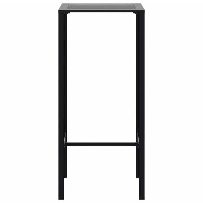 Masă de bar, negru, 50x50x110 cm, oțel vopsit electrostatic - WALTI WALTI
