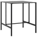 Masă de bar, negru, 100x100x110 cm, oțel vopsit electrostatic - WALTI WALTI