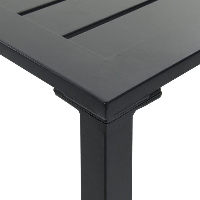 Masă de bar, negru, 100x100x110 cm, oțel vopsit electrostatic - WALTI WALTI