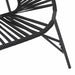 Scaun ouă de grădină Negru Poly Rattan - WALTI WALTI
