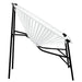 Set scaune de grădină 3 buc Poly Rattan alb și negru - WALTI WALTI