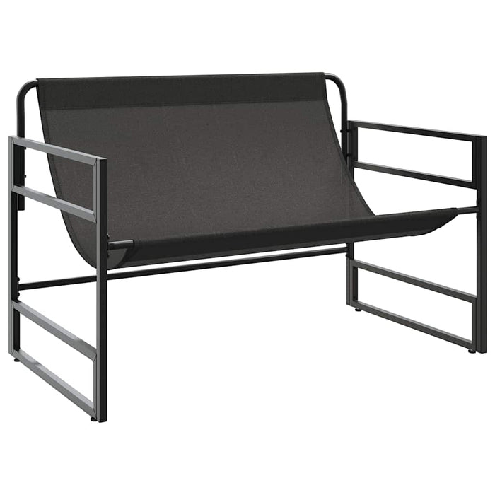 Bancă de grădină cu pernă, taupe, 113 cm, oțel - WALTI WALTI