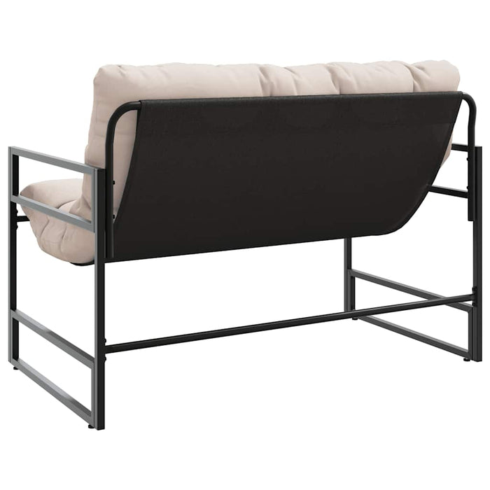 Bancă de grădină cu pernă, taupe, 113 cm, oțel - WALTI WALTI