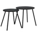 Set mobilier de balcon, 4 piese, cu perne, negru, oțel - WALTI WALTI