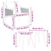 Set mobilier de balcon, 4 piese, cu perne, negru, oțel - WALTI WALTI
