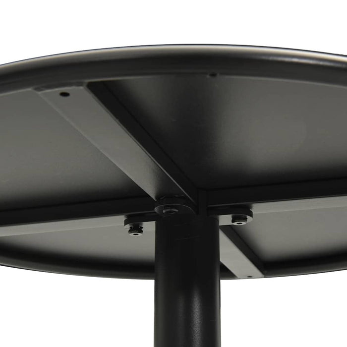 Masă de grădină rotundă, negru, Ø60x105 cm, oțel - WALTI WALTI