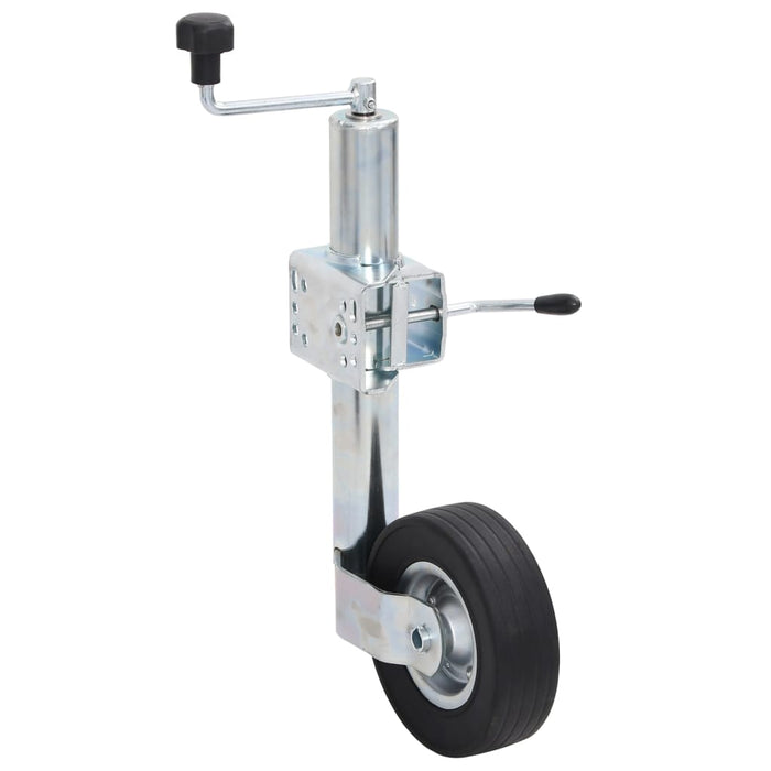 Roată manevră remorcă 60 mm 2 tub susținere/3 cleme despicate WALTI