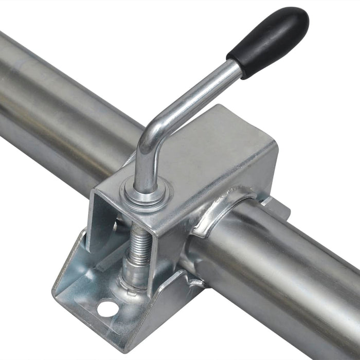 Roată manevră remorcă 60 mm 2 tub susținere/3 cleme despicate WALTI