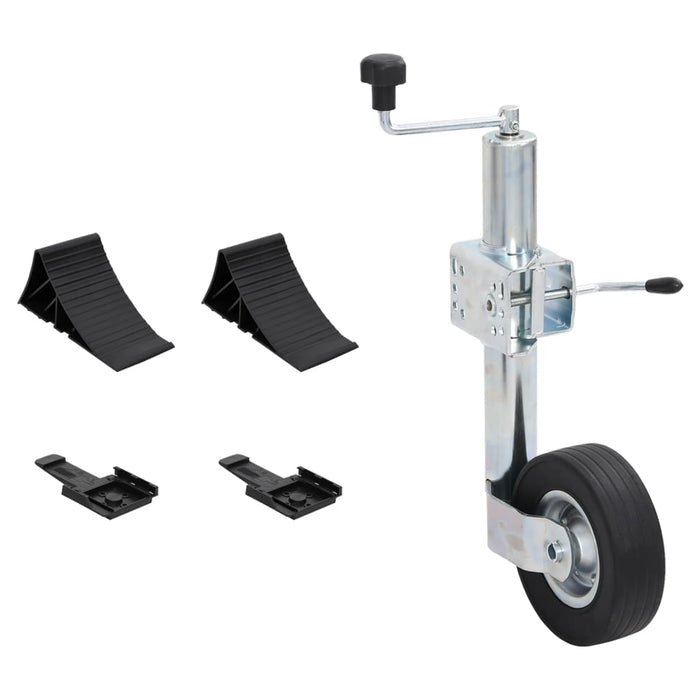 Cric roată de remorcă 60 mm cu 1 clemă despicată/pene de roată - WALTI WALTI