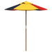 Masă de picnic pentru 4 copii, cu umbrelă, lemn masiv brad - WALTI WALTI