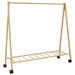 Suport pentru haine cu rafturi și roți 106x34x106,5 cm bambus - WALTI WALTI