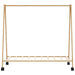 Suport pentru haine cu rafturi și roți 106x34x106,5 cm bambus - WALTI WALTI