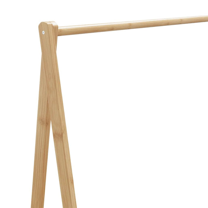 Suport pentru haine cu rafturi și roți 106x34x106,5 cm bambus - WALTI WALTI