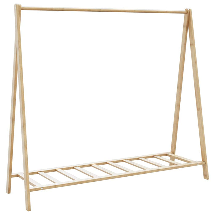 Cuier pentru haine cu rafturi, 106x34x102 cm, bambus - WALTI WALTI