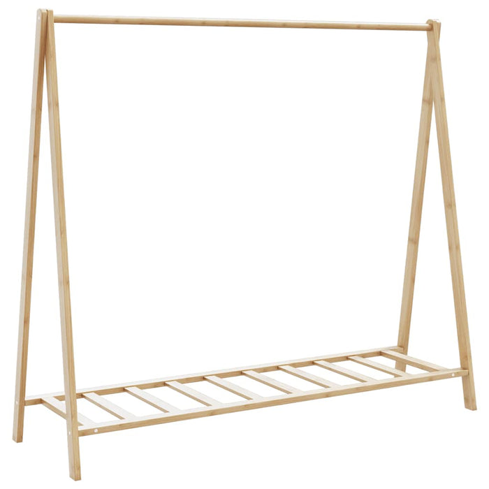 Cuier pentru haine cu rafturi, 106x34x102 cm, bambus - WALTI WALTI
