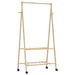 Suport pentru haine cu rafturi și roți 96x45,5x155,5 cm bambus - WALTI WALTI