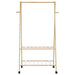 Suport pentru haine cu rafturi și roți 96x45,5x155,5 cm bambus - WALTI WALTI
