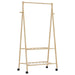 Suport pentru haine cu rafturi și roți 96x45,5x155,5 cm bambus - WALTI WALTI