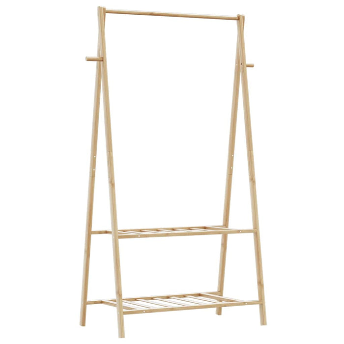 Cuier pentru haine cu rafturi, 96x45,5x150,5 cm, bambus - WALTI WALTI