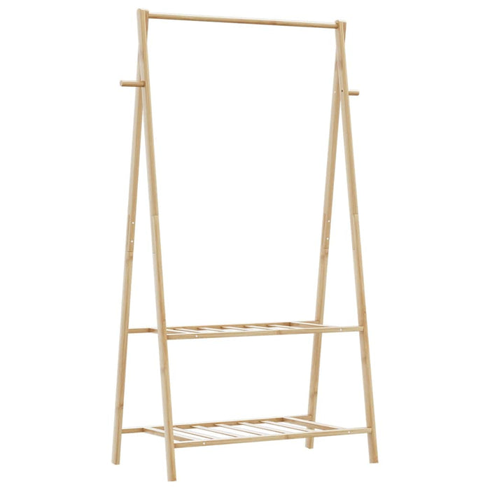 Cuier pentru haine cu rafturi, 96x45,5x150,5 cm, bambus - WALTI WALTI