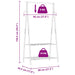 Cuier pentru haine cu rafturi, 96x45,5x150,5 cm, bambus - WALTI WALTI