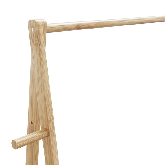 Suport pentru haine cu rafturi și roți 96x45,5x155,5 cm bambus - WALTI WALTI