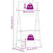 Suport pentru haine cu rafturi și roți 96x45,5x155,5 cm bambus - WALTI WALTI