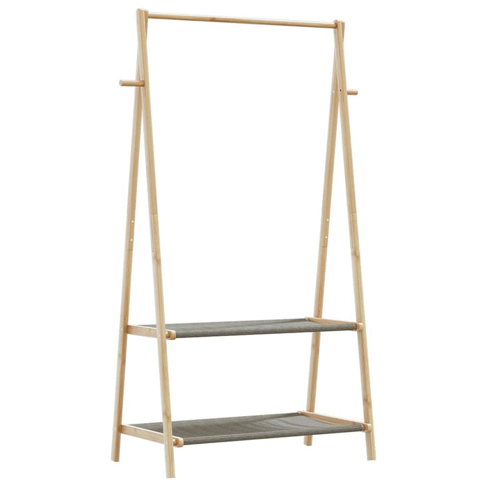 Cuier pentru haine cu rafturi, 96x45,5x150,5 cm, bambus - WALTI WALTI